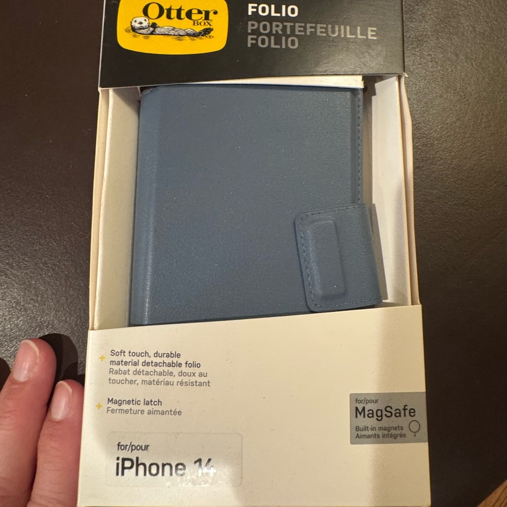 Otter box Blue Folio Case for iPhone 14 New in Box